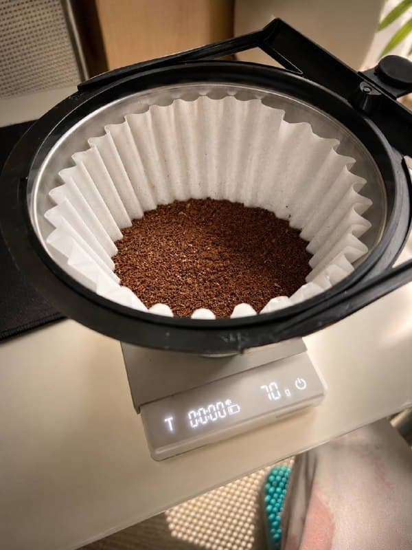 Молотый кофе в бумажном фильтре V60